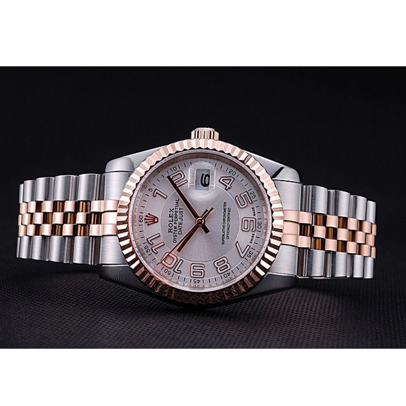 Aaa fake watches DateJust Bracelet 622544 Rolex Dial and Gold White Steel Stainless 0621